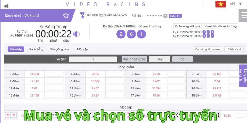 Mua vé số đơn giải với phiên bản trực tuyến linh hoạt